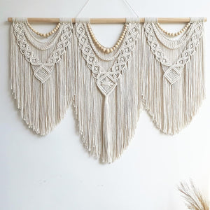 Large Macrame Wall Hanging Boho Tapestry 43x32 inch