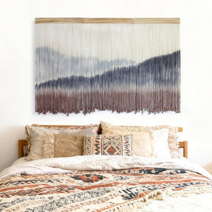 Macrame Mountain Wall Hanging Boho Decor