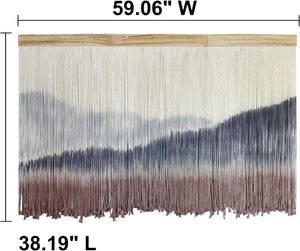 Macrame Mountain Wall Hanging Boho Decor