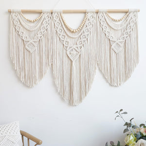 Large Macrame Wall Hanging Boho Tapestry 43x32 inch