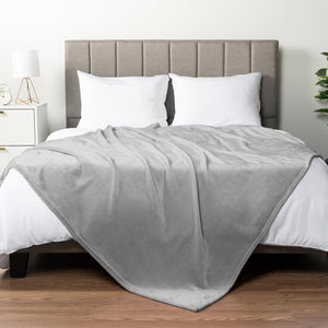 Soft Fleece Throw Blanket Grey 50x60 Inch