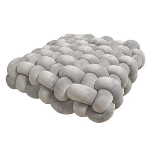 Hand Woven Knot Cushion Plush Throw Pillow