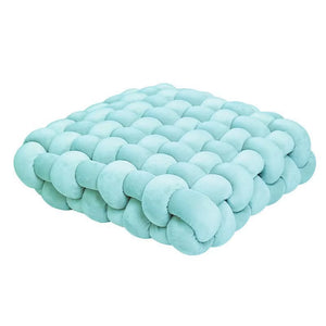 Hand Woven Knot Cushion Plush Throw Pillow