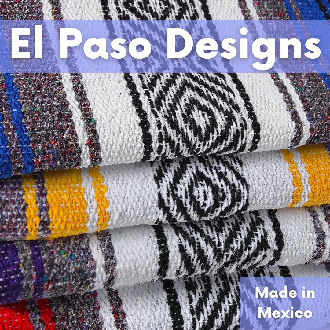 Mexican Yoga Blanket – Cool Mint & Gray