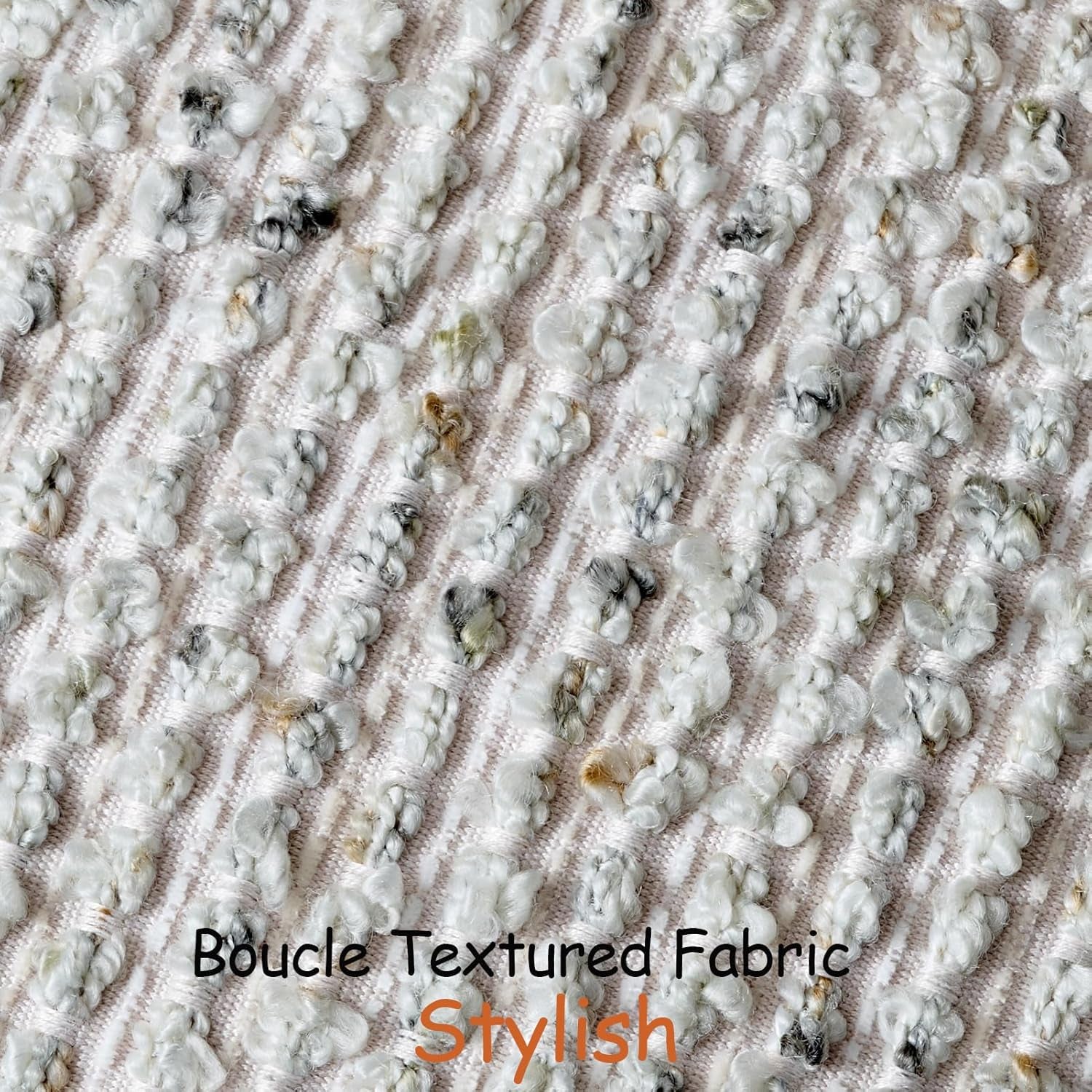 Striped Boucle Throw Pillow Covers Set of 2