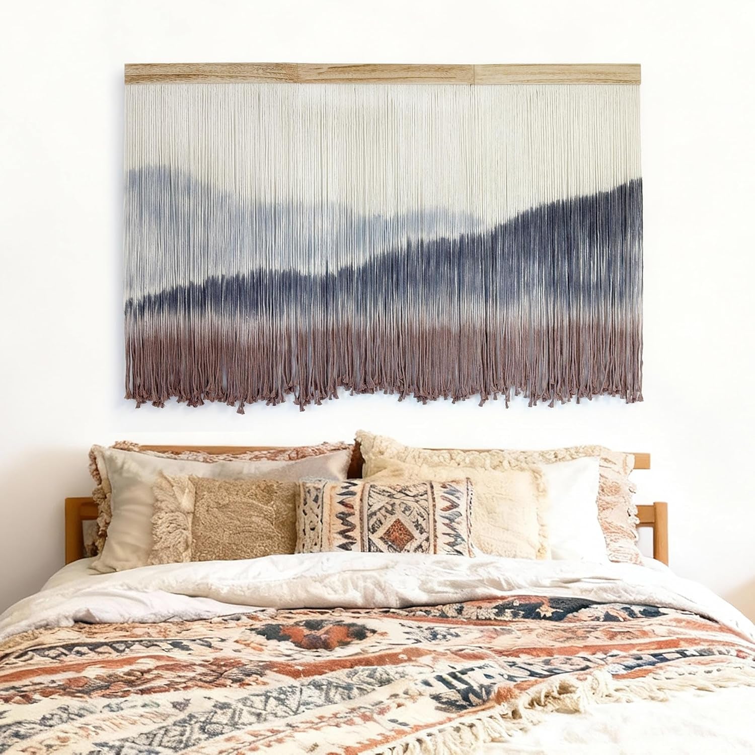 Macrame Mountain Wall Hanging Boho Decor