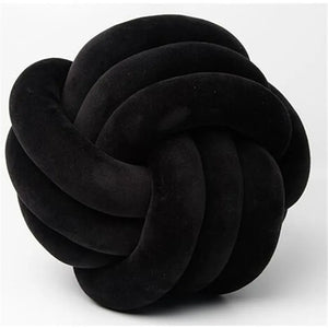 Hand Woven Knot Ball Throw Pillow  