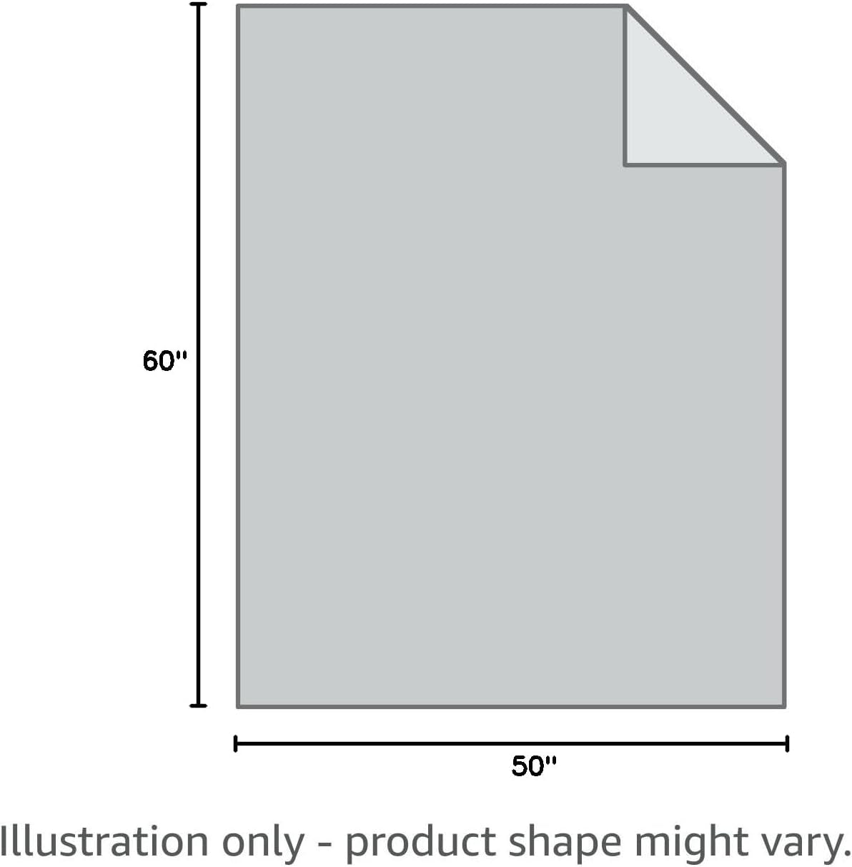 Soft Fleece Throw Blanket Grey 50x60 Inch