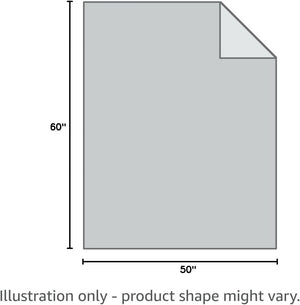 Soft Fleece Throw Blanket Grey 50x60 Inch
