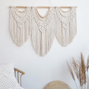 Large Macrame Wall Hanging Boho Tapestry 43x32 inch