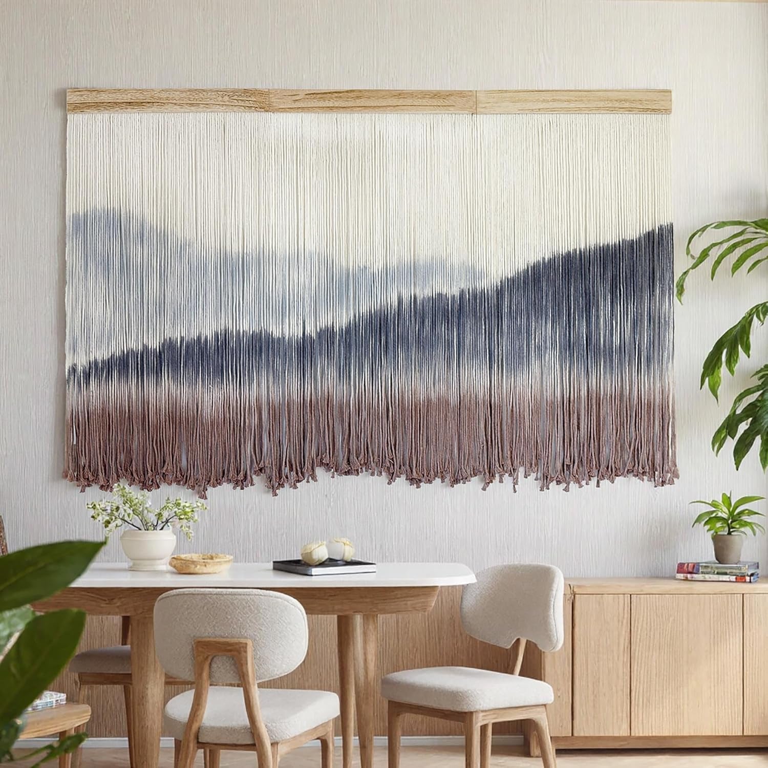 Macrame Mountain Wall Hanging Boho Decor