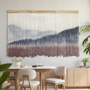 Macrame Mountain Wall Hanging Boho Decor