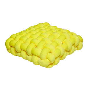 Hand Woven Knot Cushion Plush Throw Pillow