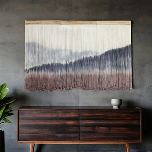 Macrame Mountain Wall Hanging Boho Decor