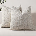 Striped Boucle Throw Pillow Covers Set of 2