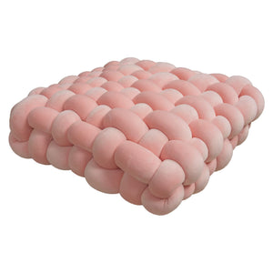 Hand Woven Knot Cushion Plush Throw Pillow