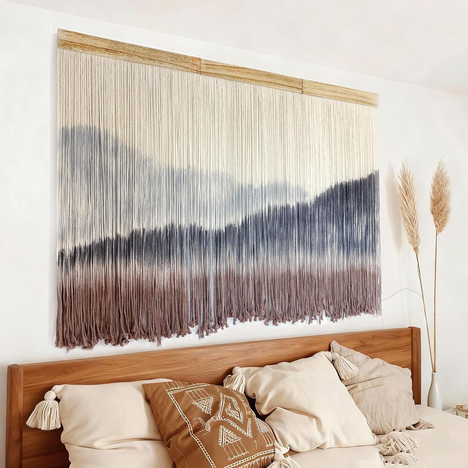 Macrame Mountain Wall Hanging Boho Decor
