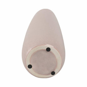 22 In. Blush Pink Ceramic Bottle Shaped Decorative Vase