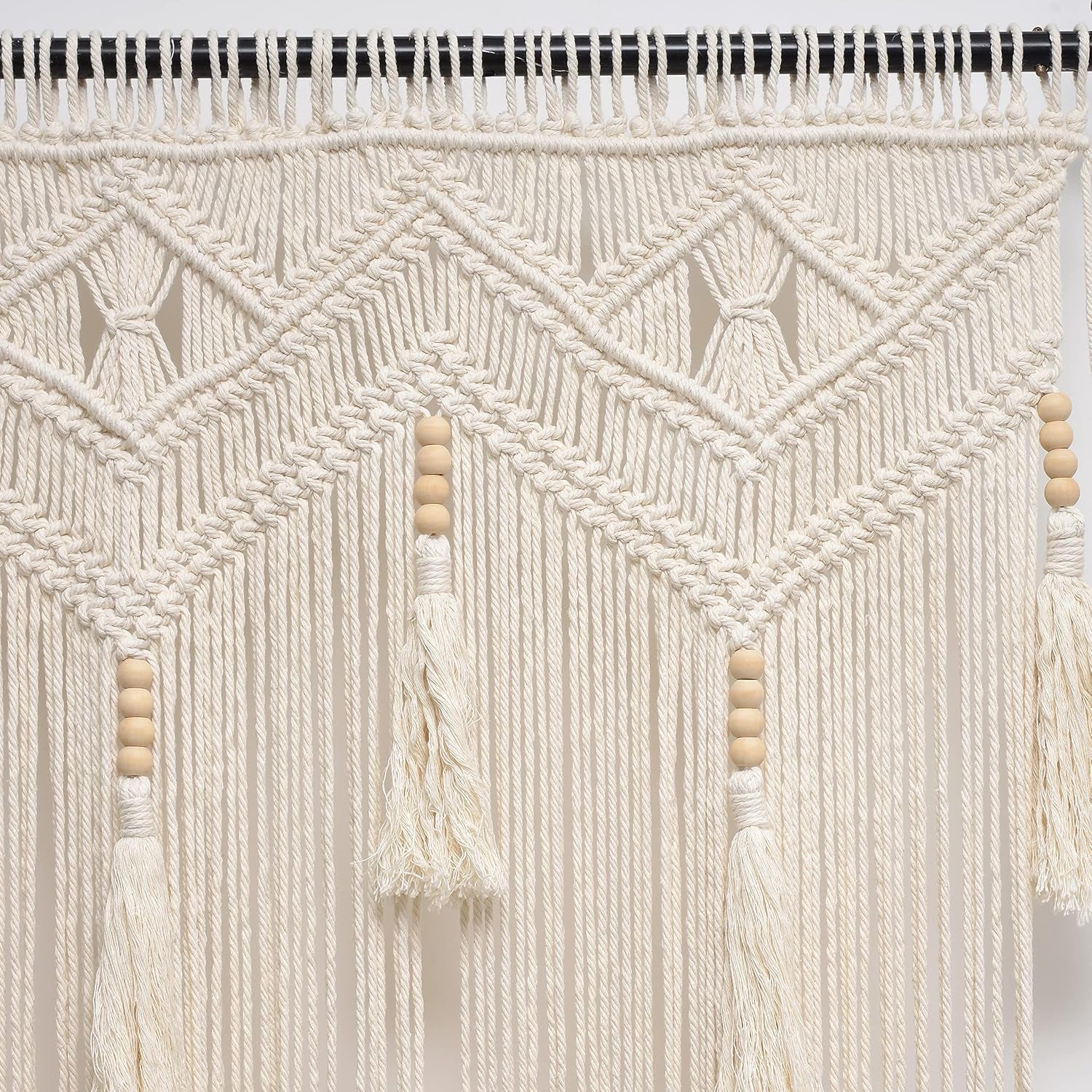 Boho Macrame Curtain Panel 52x72 Inch