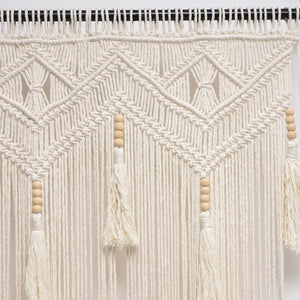 Boho Macrame Curtain Panel 52x72 Inch