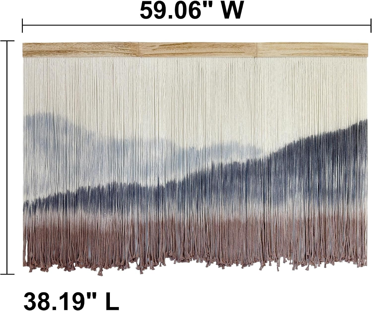 Macrame Mountain Wall Hanging Boho Decor
