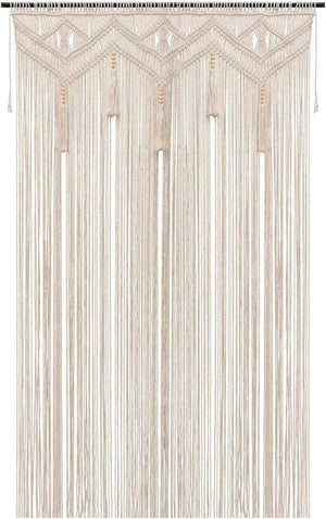 Boho Macrame Curtain Panel 52x72 Inch