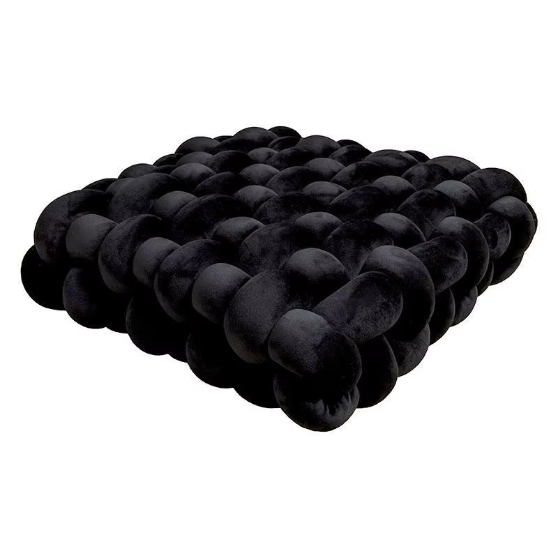 Hand Woven Knot Cushion Plush Throw Pillow