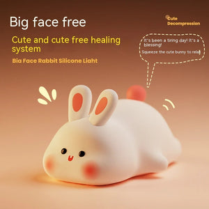 Cute Rabbit Night Light Silicone for Kids