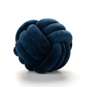 Hand Woven Knot Ball Throw Pillow  