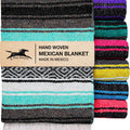 Mexican Yoga Blanket – Cool Mint & Gray