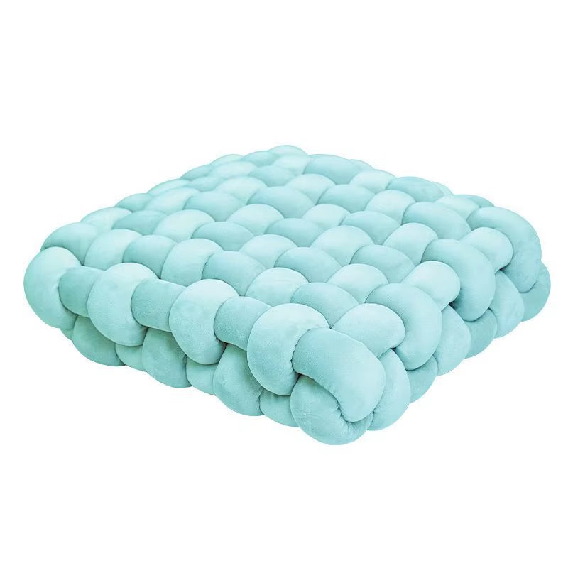 Hand Woven Knot Cushion Plush Throw Pillow